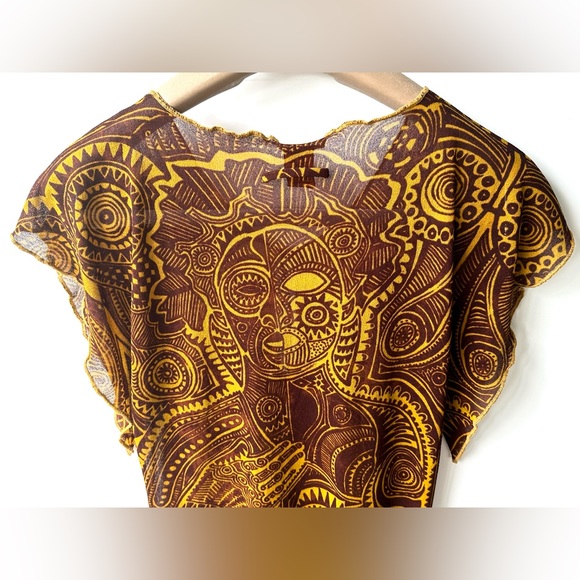 Jean Paul Gaultier Soleil 90s Vintage Mesh Maxi Dress, size M - Picture 8 of 14